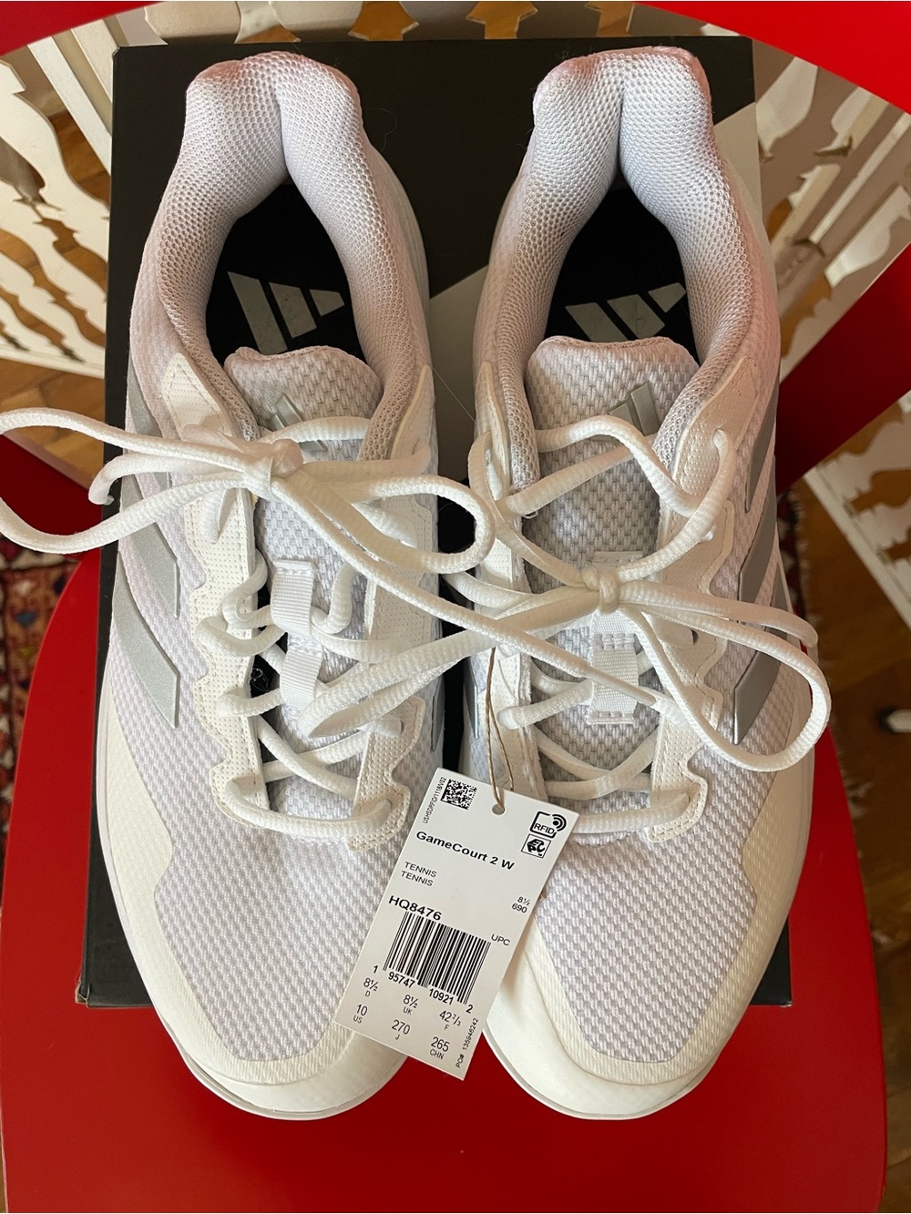 Brand New Adidas Women’s Gamecourt 2 Tennis Shoes - Picture 4 of 10
